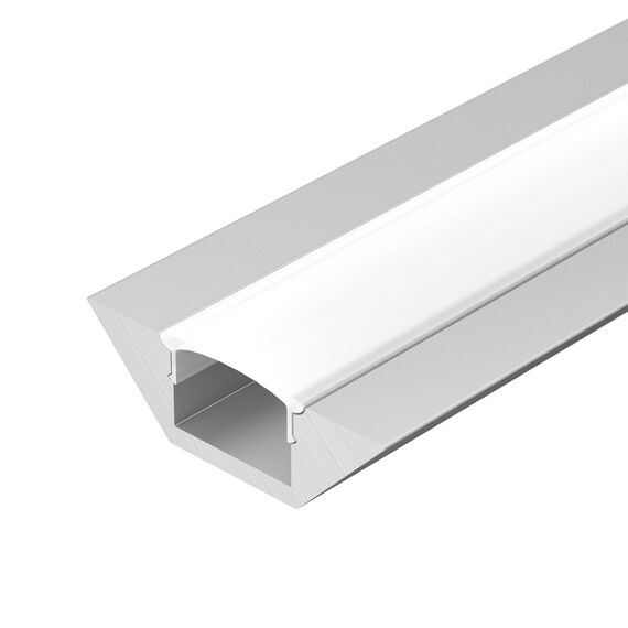 Arlight 014900 Профиль с экраном ALU-CORNER-2000 ANOD+FROST (Arlight, Алюминий) - ! УПАКОВКА СОСТОИТ ИЗ - 1 компл, изображение 2