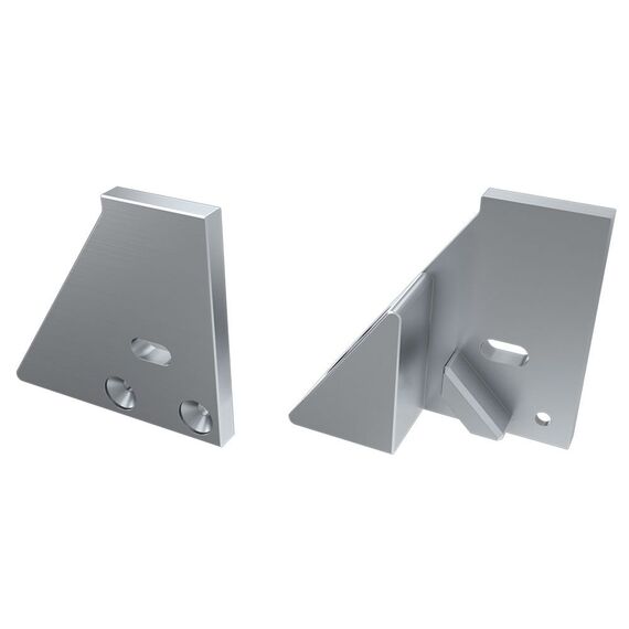 Arlight 026738 Заглушка для ALM-GLASS-10 с опорой левая с отверстием (Arlight, Металл) - ! УПАКОВКА СОСТОИТ ИЗ - 2 шт