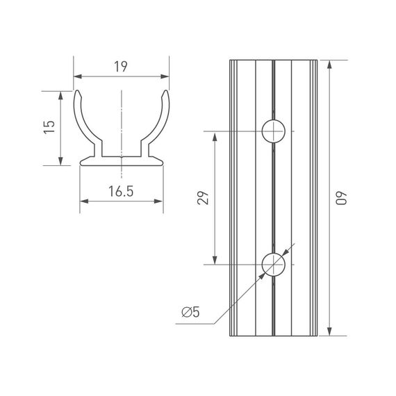 Arlight 031458 Держатель ARL-MOONLIGHT-R18-CLIP-TU CLEAR (Arlight, Пластик) - ! УПАКОВКА СОСТОИТ ИЗ - 1 шт, изображение 3