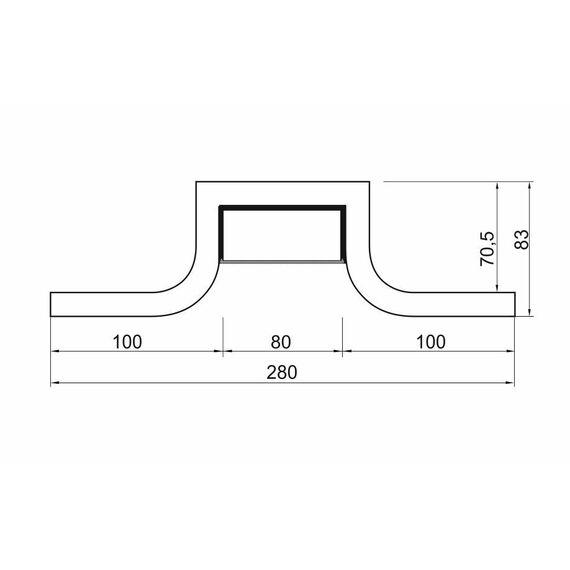 Arlight 022259 Декоративный Профиль ARL-SLOT-ROUND-80-250 (ГКЛ 12.5мм) (Arlight, -) - ! УПАКОВКА СОСТОИТ ИЗ - 1 шт, изображение 3