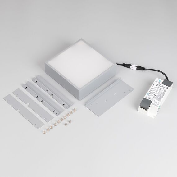 Arlight 047682 Светильник DL-GRIGLIATO-S140x140-18W Day4000 (GR, 100 deg, 230) (Arlight, IP40 Металл, 5 лет) - ! УПАКОВКА СОСТОИТ ИЗ - 1 шт, изображение 6