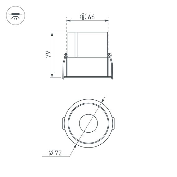 Arlight 035461 Светильник MS-ATLAS-BUILT-R72-20W Day4000 (BK-BK, 30 deg, 230V) (Arlight, IP20 Металл, 5 лет) - ! УПАКОВКА СОСТОИТ ИЗ - 1 шт, изображение 7