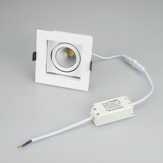 Arlight 024122 Светильник CL-KARDAN-S102x102-9W Day (WH, 38 deg) (Arlight, IP20 Металл, 3 года) - ! УПАКОВКА СОСТОИТ ИЗ - 1 шт, изображение 5