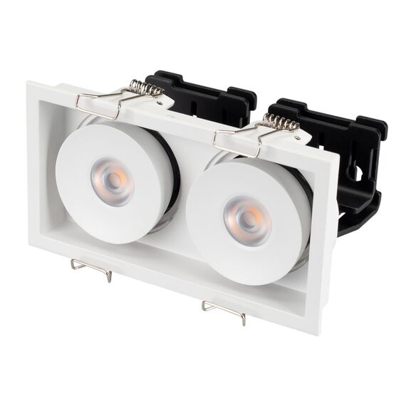 Arlight 028150 Светильник CL-SIMPLE-S148x80-2x9W Day4000 (WH, 45 deg) (Arlight, IP20 Металл, 3 года) - ! УПАКОВКА СОСТОИТ ИЗ - 1 шт, изображение 2