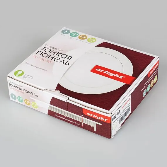 Arlight 020105 Светильник DL-120M-9W White (Arlight, IP40 Металл, 3 года) - ! УПАКОВКА СОСТОИТ ИЗ - 1 шт, изображение 12