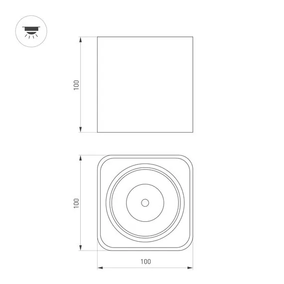 Arlight 036051 Светильник SP-CUBUS-S100x100-8W Warm3000 (WH, 45 deg, 230V) (Arlight, IP20 Металл, 3 года) - ! УПАКОВКА СОСТОИТ ИЗ - 1 шт, изображение 11