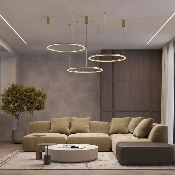 Arlight 046250 Светильник SP-CONGO-MULT-1-R800-42W Warm3000 (GD, 120 deg, 230V) (Arlight, IP20 Металл, 5 лет) - ! УПАКОВКА СОСТОИТ ИЗ - 1 шт, изображение 6