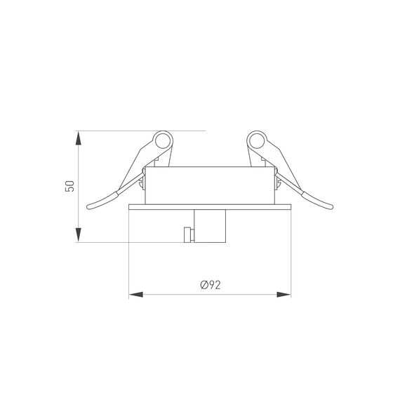 Arlight 046018 Чаша потолочная встраиваемая SPX-CANOPY-R90-C4 (BK) (Arlight, Металл) - ! УПАКОВКА СОСТОИТ ИЗ - 1 шт, изображение 9