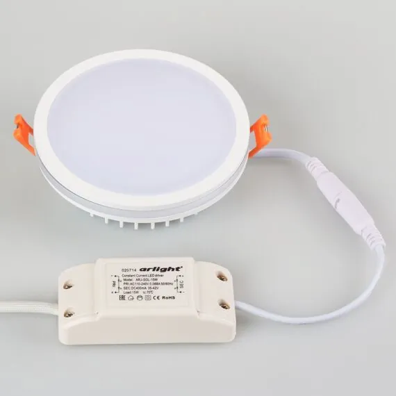 Arlight 020709 Светодиодная панель LTD-115SOL-15W Day White (Arlight, IP44 Пластик, 3 года) 020709, изображение 3