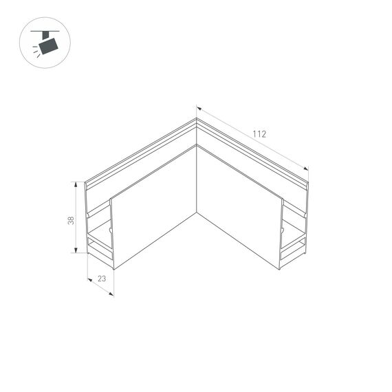 Arlight 033247 Коннектор угловой MAG-CON-2538-L90 (BK) (Arlight, IP20 Металл, 3 года) 033247, изображение 4