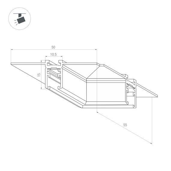 Arlight 044524 Коннектор угловой MAG-MICROCOSM-CON-FDW-L90 (BK) (Arlight, IP20) 044524, изображение 3
