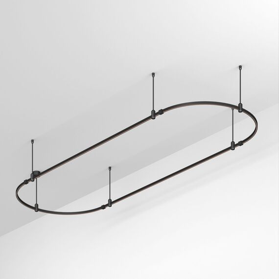 Arlight 048508 Основание ART-APRIORI-OVAL-ROD-400-3000x1000 (BK) (Arlight, IP20 Металл, 3 года) - ! УПАКОВКА СОСТОИТ ИЗ - 1 шт