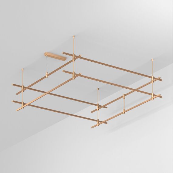 Arlight 048548 Основание ART-APRIORI-QUADRAT-2-ROD-400-2000x2000 (GD) (Arlight, IP20 Металл, 3 года) - ! УПАКОВКА СОСТОИТ ИЗ - 1 шт