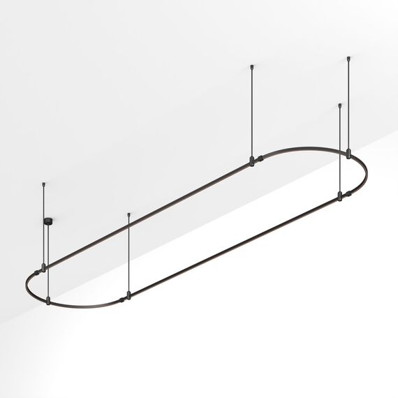 Arlight 048513 Основание ART-APRIORI-OVAL-ROD-800-4000x1000 (BK) (Arlight, IP20 Металл, 3 года) - ! УПАКОВКА СОСТОИТ ИЗ - 1 шт