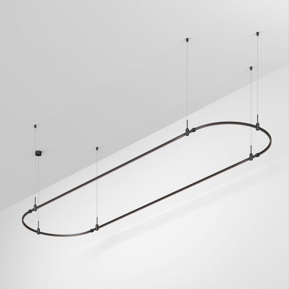 Arlight 048510 Основание ART-APRIORI-OVAL-HANG-4000x1000 (BK) (Arlight, IP20 Металл, 3 года) - ! УПАКОВКА СОСТОИТ ИЗ - 1 шт