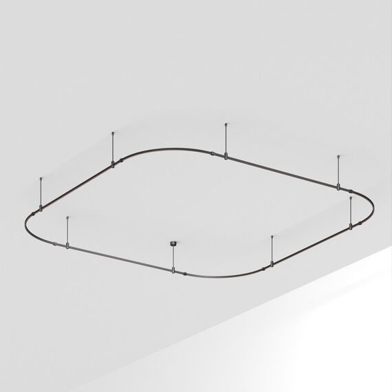 Arlight 048518 Основание ART-APRIORI-QUADRAT-SOFT-ROD-400-3500x3500 (BK) (Arlight, IP20 Металл, 3 года) - ! УПАКОВКА СОСТОИТ ИЗ - 1 шт