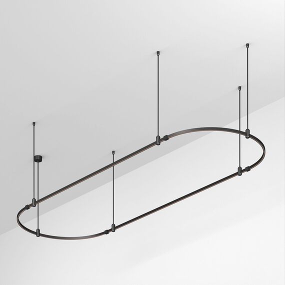 Arlight 048509 Основание ART-APRIORI-OVAL-ROD-800-3000x1000 (BK) (Arlight, IP20 Металл, 3 года) - ! УПАКОВКА СОСТОИТ ИЗ - 1 шт