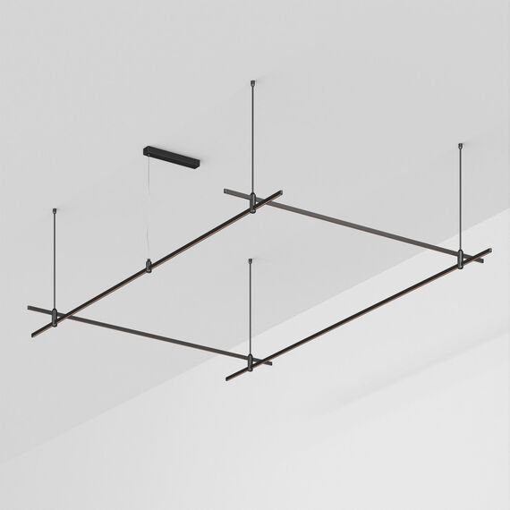 Arlight 048545 Основание ART-APRIORI-RECTANGLE-ROD-800-3000x2000 (BK) (Arlight, IP20 Металл, 3 года) - ! УПАКОВКА СОСТОИТ ИЗ - 1 шт