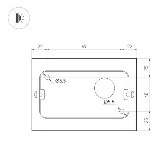 Arlight 032410 Светильник SP-WALL-FLAT-S110x90-2x3W Warm3000 (GR, 120 deg, 230V) (Arlight, IP54 Металл, 3 года) - ! УПАКОВКА СОСТОИТ ИЗ - 1 шт, изображение 4