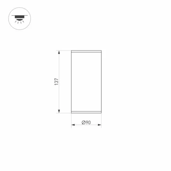 Arlight 037261 Светильник LGD-FORMA-SURFACE-R90-12W Warm3000 (WH, 44 deg, 230V) (Arlight, IP54 Металл, 3 года) 037261, изображение 6