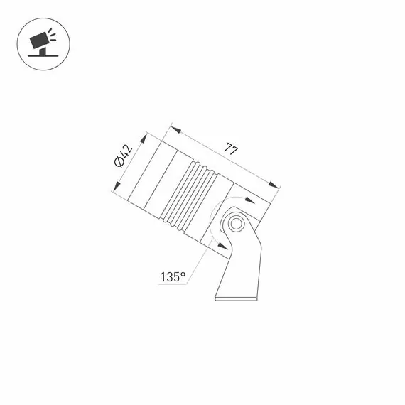 Arlight 042660 Светильник ALT-RAY-R42-5W Day4000 (RAL 6010, 25 deg, 230V) (Arlight, IP67 Металл, 3 года) - ! УПАКОВКА СОСТОИТ ИЗ - 1 шт, изображение 13