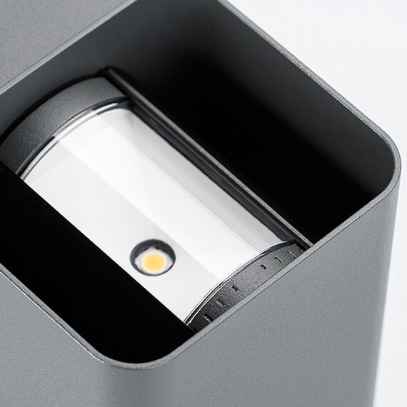 Arlight 052704 Светильник LGD-WALL-VARIO-S104x129-2x6W Warm2700 (GR, 1-80 deg) (Arlight, IP54 Металл, 3 года) - ! УПАКОВКА СОСТОИТ ИЗ - 1 шт, изображение 11