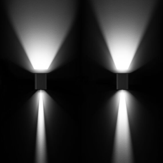 Arlight 029794 Светильник LGD-WALL-VARIO-S104x129-2x6W Day4000 (GR, 1-80 deg) (Arlight, IP54 Металл, 3 года) - ! УПАКОВКА СОСТОИТ ИЗ - 1 шт, изображение 7