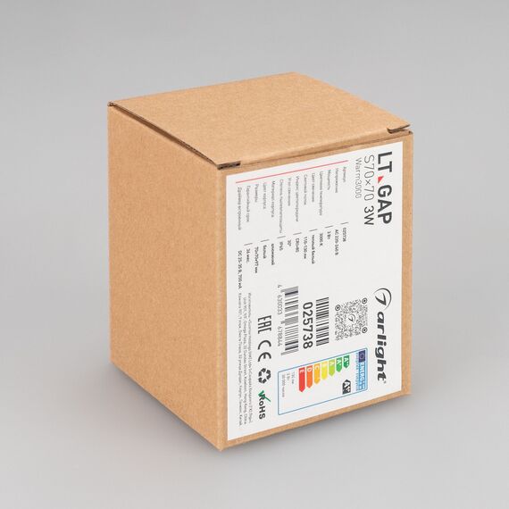 Arlight 025738 Светильник LT-GAP-S70x70-3W Warm3000 (WH, 30 deg) (Arlight, IP65 Металл, 3 года) - ! УПАКОВКА СОСТОИТ ИЗ - 1 шт, изображение 4