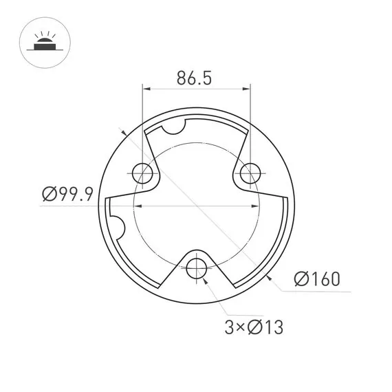 Arlight 045537 Светильник LGD-CASTELLO-BOLL-H800-20W Warm3500-MIX (GR, 80 deg, 230V) (Arlight, IP65 Металл, 5 лет) - ! УПАКОВКА СОСТОИТ ИЗ - 1 шт, изображение 15