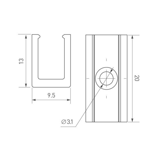 Arlight 039354 Держатель AURORA-1206-CLIP CLEAR (Arlight, Пластик) - ! УПАКОВКА СОСТОИТ ИЗ - 10 шт, изображение 3