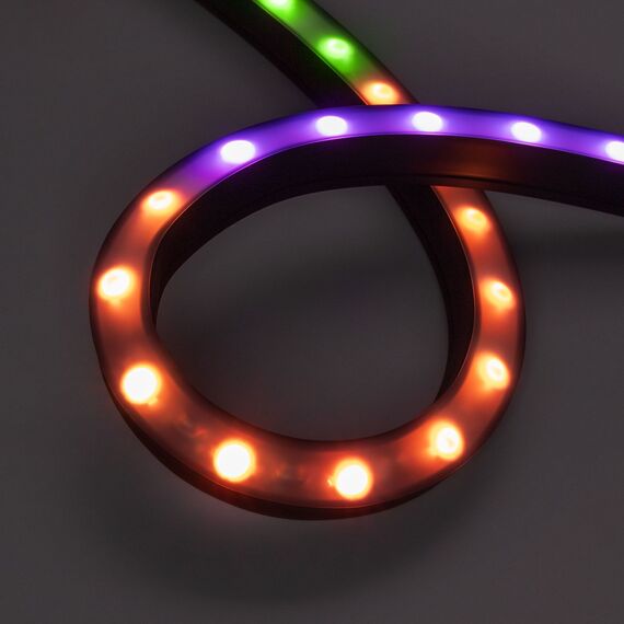 Arlight 045257 Грейзер DMX THOR-3D-F24-25x27mm 24V RGB (17 W/m, IP65, 1m, wire x2) (Arlight, Силикон) - ! УПАКОВКА СОСТОИТ ИЗ - 1 шт, изображение 2