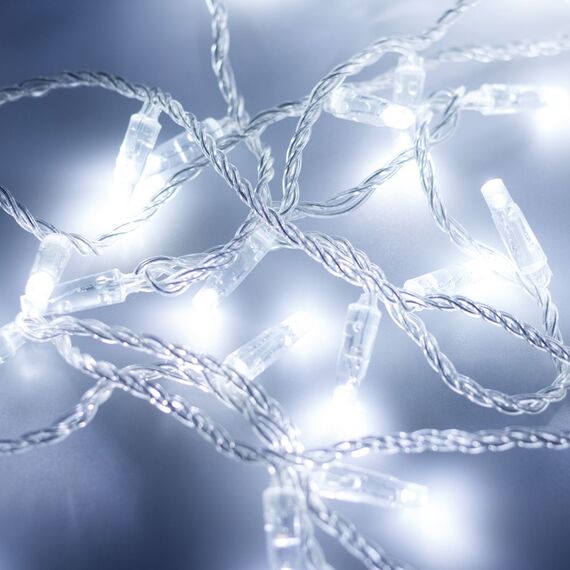 Arlight 025782 Светодиодная гирлянда ARD-STRING-CLASSIC-10000-CLEAR-100LED-FLASH WHITE (230V, 7W) (Ardecoled, IP65) - ! УПАКОВКА СОСТОИТ ИЗ - 1 шт