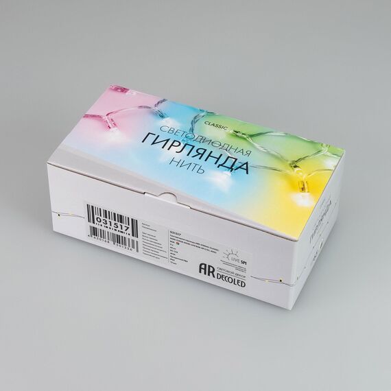 Arlight 031517 Светодиодная гирлянда ARD-STRING-CLASSIC-9000-CLEAR-60LED-LIVE RGB-SPI (12V, 40W) (Ardecoled, IP65) - ! УПАКОВКА СОСТОИТ ИЗ - 1 шт, изображение 6