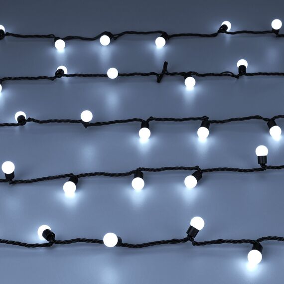 Arlight 025583 Светодиодная гирлянда ARD-BALL-CLASSIC-D17.5-10000-BLACK-100LED WHITE (230V, 7W) (Ardecoled, IP65) - ! УПАКОВКА СОСТОИТ ИЗ - 1 шт, изображение 6