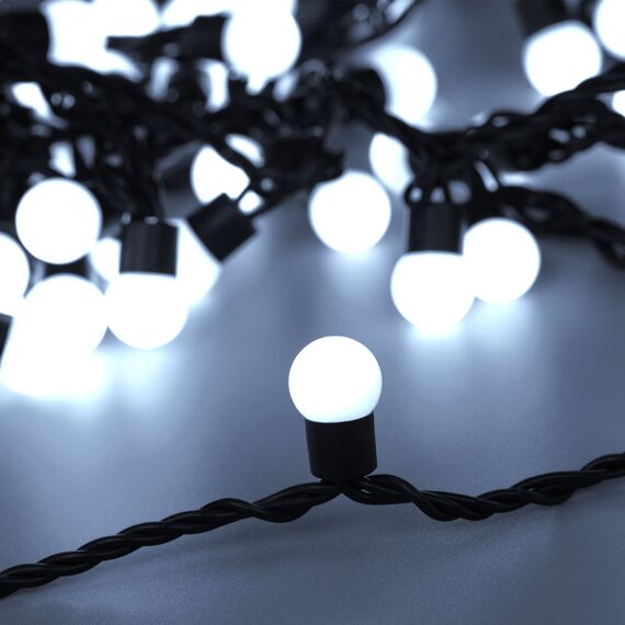 Arlight 025583 Светодиодная гирлянда ARD-BALL-CLASSIC-D17.5-10000-BLACK-100LED WHITE (230V, 7W) (Ardecoled, IP65) - ! УПАКОВКА СОСТОИТ ИЗ - 1 шт, изображение 2