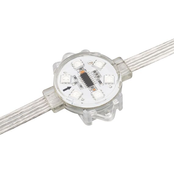 Arlight 029188 Модуль управляемый VISOR-DMX-5060-6-24V RGB 120deg (D40x12mm, 1.5W, IP68) (Arlight, Пластик, 3 года) - ! УПАКОВКА СОСТОИТ ИЗ - 40 шт, изображение 5