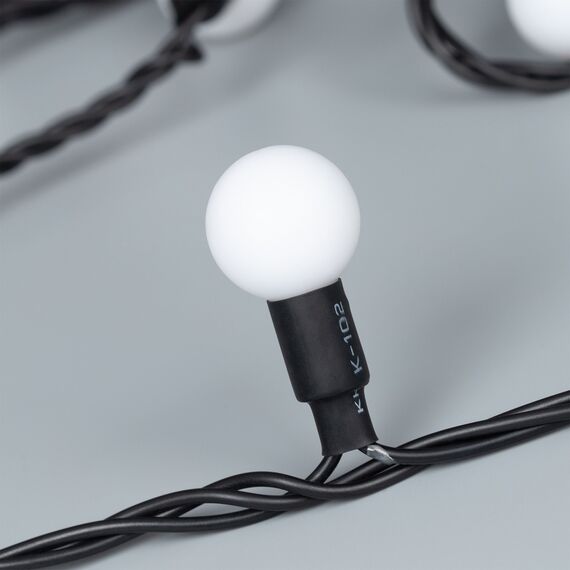 Arlight 025619 Светодиодная гирлянда ARD-BALL-CLASSIC-D23-10000-BLACK-80LED RGB (230V, 3.5W) (Ardecoled, IP65) - ! УПАКОВКА СОСТОИТ ИЗ - 1 шт, изображение 8