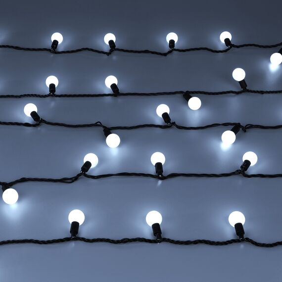 Arlight 025630 Светодиодная гирлянда ARD-BALL-CLASSIC-D23-20000-BLACK-160LED WHITE (230V, 7W) (Ardecoled, IP65) - ! УПАКОВКА СОСТОИТ ИЗ - 1 шт, изображение 7