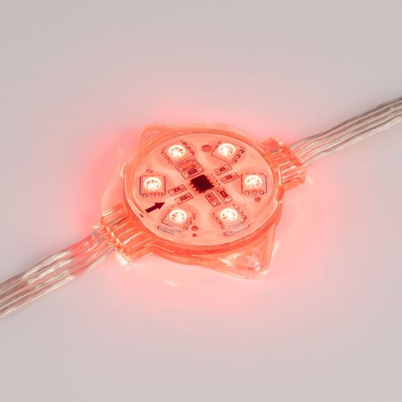 Arlight 029379 Модуль управляемый VISOR-SPI-5060-6-24V RGB 120deg (D40x12mm, 1.5W, IP68) (Arlight, Пластик, 3 года) - ! УПАКОВКА СОСТОИТ ИЗ - 40 шт, изображение 5