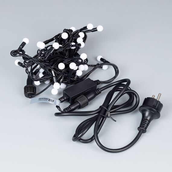 Arlight 025573 Светодиодная гирлянда ARD-BALL-CLASSIC-D13-10000-BLACK-100LED RGB (230V, 7W) (Ardecoled, IP65) - ! УПАКОВКА СОСТОИТ ИЗ - 1 шт, изображение 6