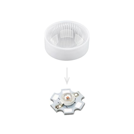 Arlight 028223 Линза ARL-PM478-U65120-D25xH14-HW (Arlight, -) - ! УПАКОВКА СОСТОИТ ИЗ - 100 шт, изображение 4