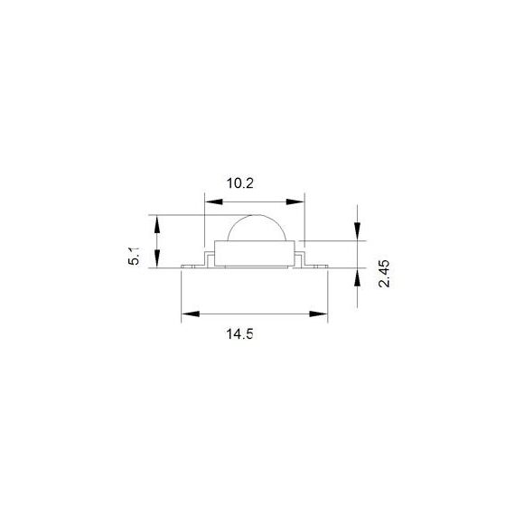 Arlight 019591 Мощный светодиод ARPL-1W3W-EPL42 Red IR660 (Arlight, Emitter) - ! УПАКОВКА СОСТОИТ ИЗ - 50 шт, изображение 4