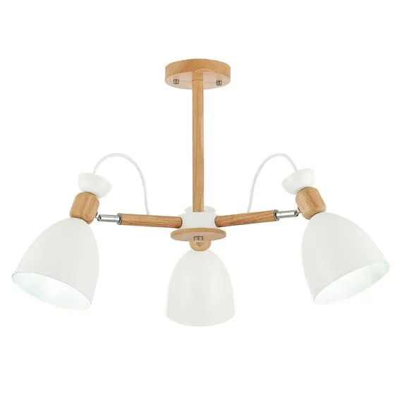 EVOLUCE SLE103802-03 Светильник потолочный Светлое дерево, Белый/Белый E27 3*60W