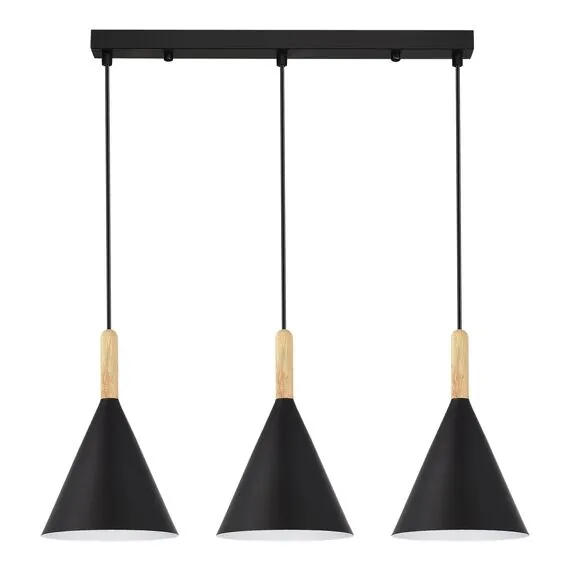 EVOLUCE SLE1255-403-03 Светильник подвесной Черный/Черный E27 3*40W