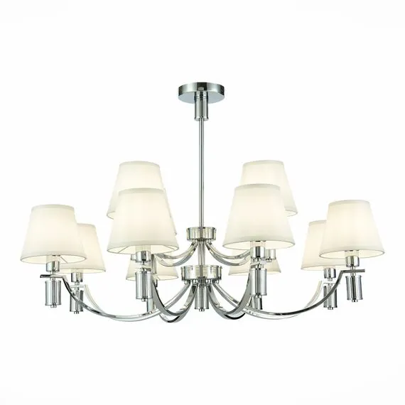 EVOLUCE SLE111303-12 Светильник подвесной Хром/Белый E14 12*40W