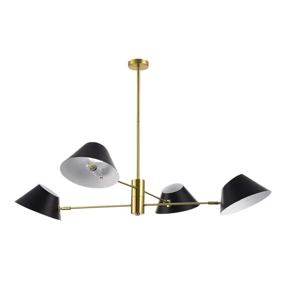 EVOLUCE SLE1253-343-04 Светильник подвесной Латунь/Черный, Белый E14 4*60W, изображение 5