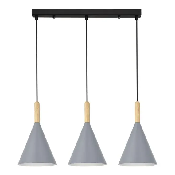 EVOLUCE SLE1255-413-03 Светильник подвесной Черный/Серый E27 3*40W, изображение 2