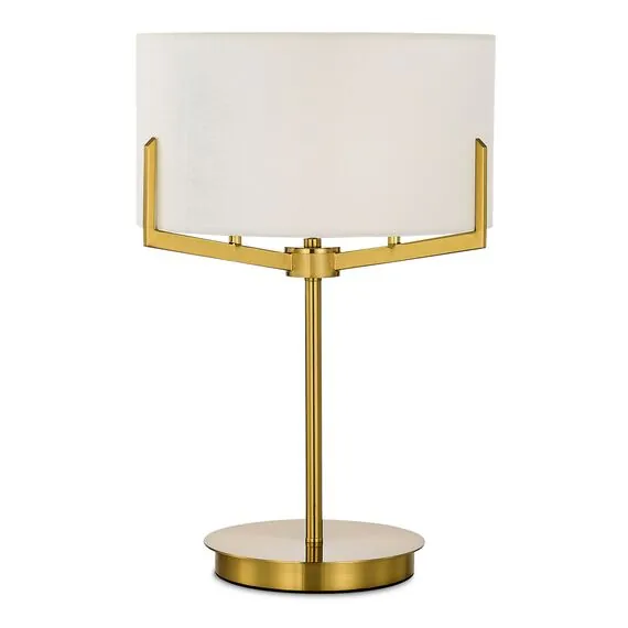 EVOLUCE SLE3010-304-02 Светильник настольный Латунь/Белый E27 2*60W