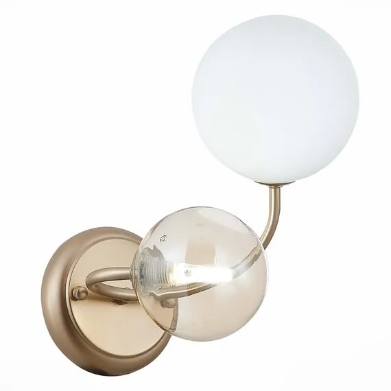 EVOLUCE SLE220921-02 Светильник настенный Золотистый/Белый, Янтарный G9 2*5W, изображение 2