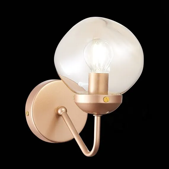 EVOLUCE SLE155701-01 Светильник настенный Золотистый/Янтарный E14 1*40W, изображение 2